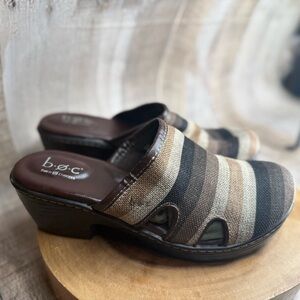 b.o.c. Women's Multi-Tone Striped Mules